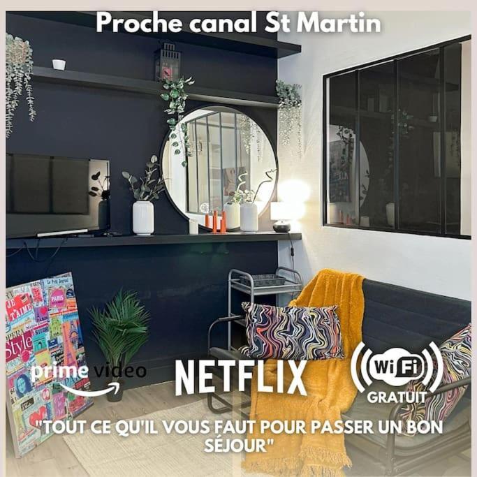 Cocon Urbain Proche Canal Saint-martin Appartamento